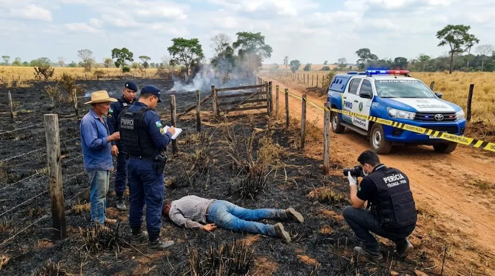 Homem morre ao tentar conter incêndio em pastagem na zona rural de Nova União