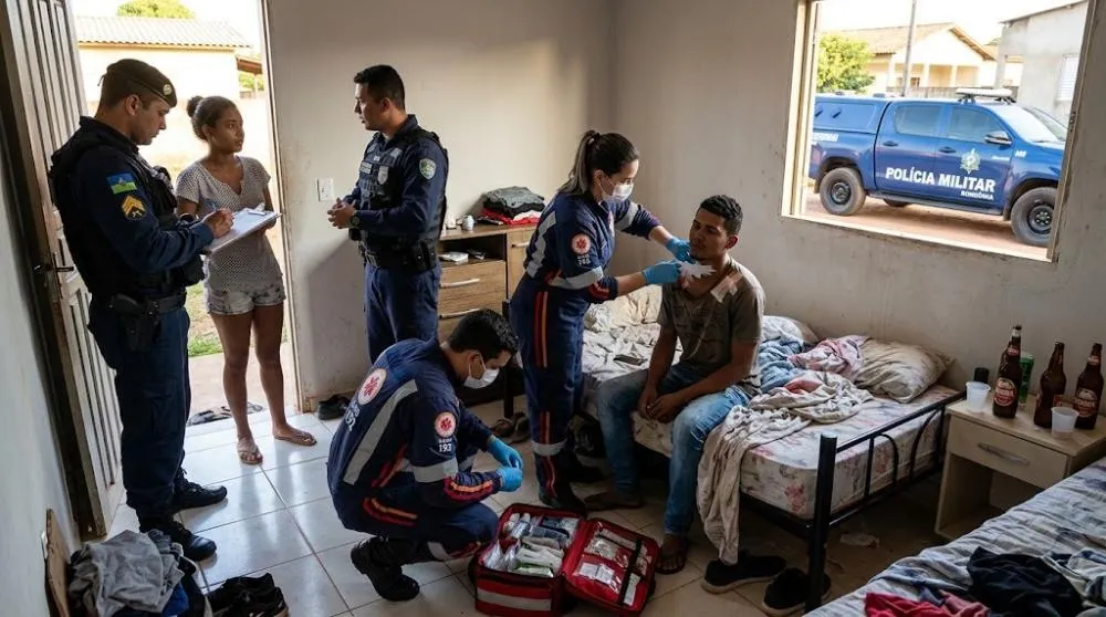 Jovem de 22 anos é encontrado ferido com golpes de faca no pescoço e ombro em Porto Velho